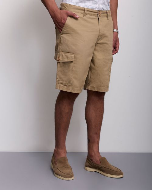 Bermuda Hombre Manuel Beige Tabaco