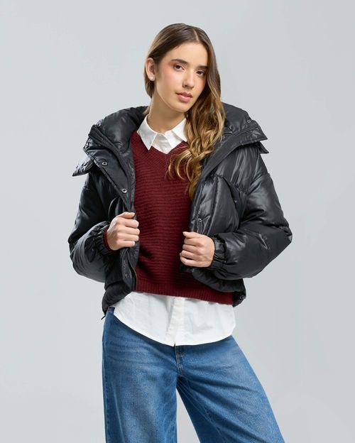 Casaca Mujer Grisel Negro