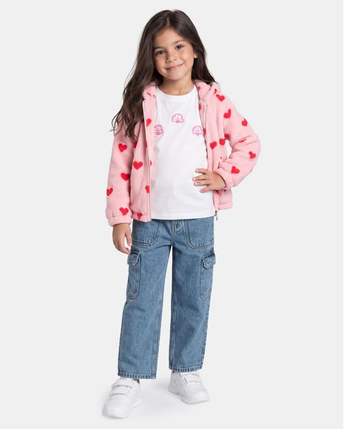Casaca Niña Romi Rosado Agua