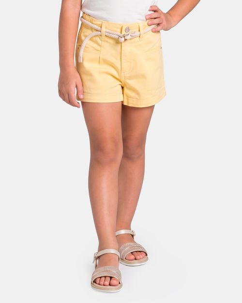 Short Niña Nayla Amarillo Pastel