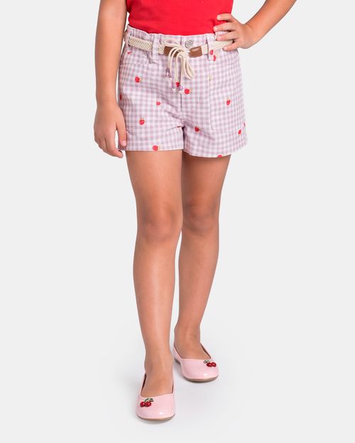 Short Niña Nayla Print Lila Violeta