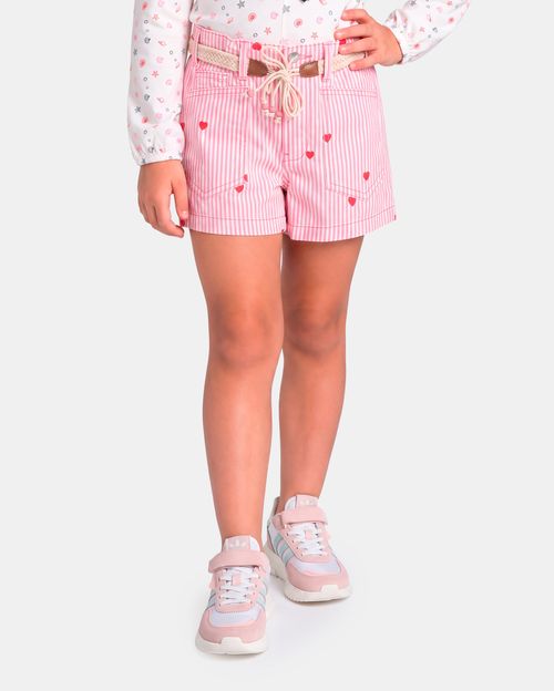 Short Niña Nayla Print Rosado Blush