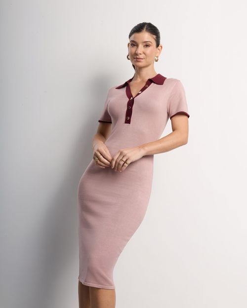 Vestido Mujer Vivi Malva Rosa