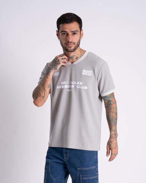 Polo Hombre Hive Gris Ártico