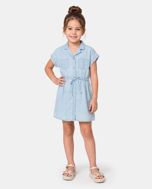 Vestido Niña Samara Light Wash