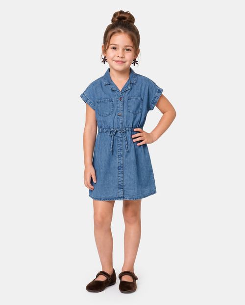Vestido Niña Samara Acid Wash