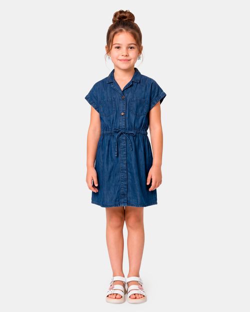 Vestido Niña Samara Medium Wash