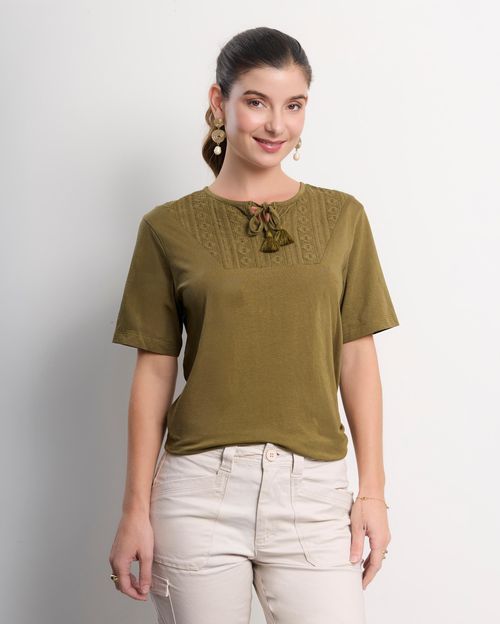 Polo Mujer Nina Verde Olivo