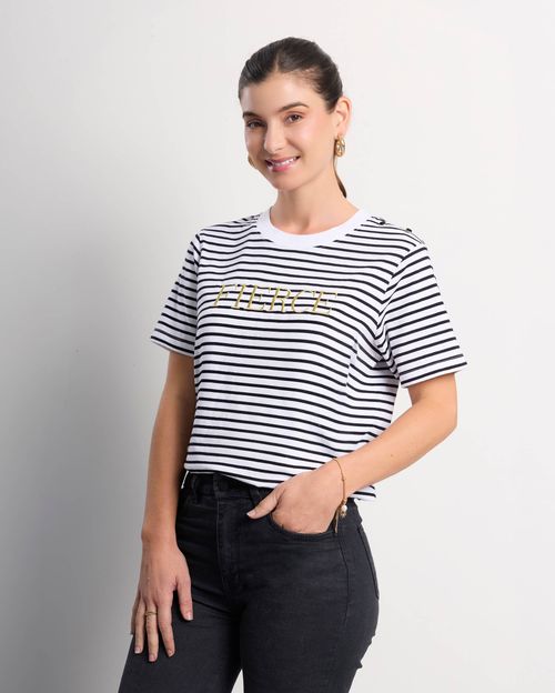 Polo Mujer Lua Print Negro