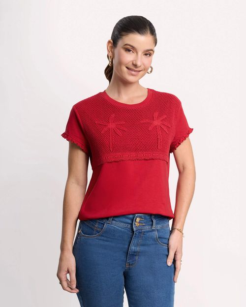 Polo Mujer Helena Rojo Fuerte