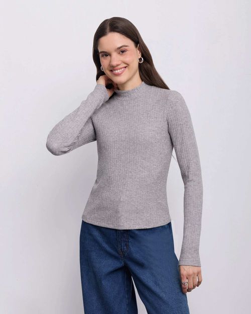 Chompa Mujer Loana Gris Melange
