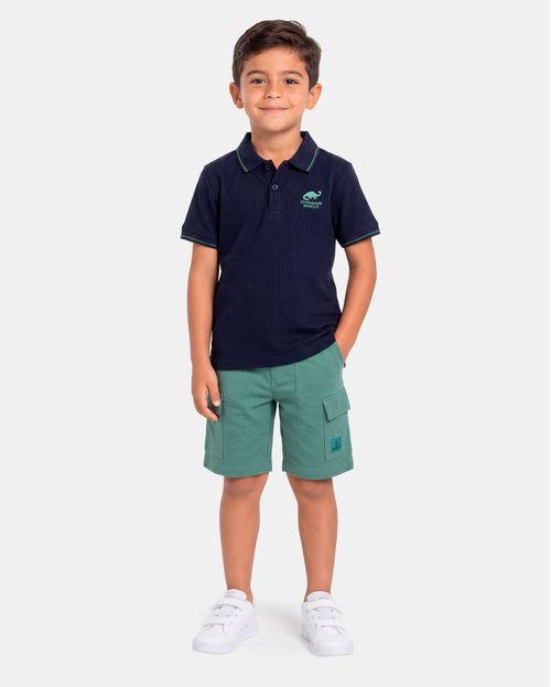 Polo Cuello Camisa Niño Gerard Azul Náutico