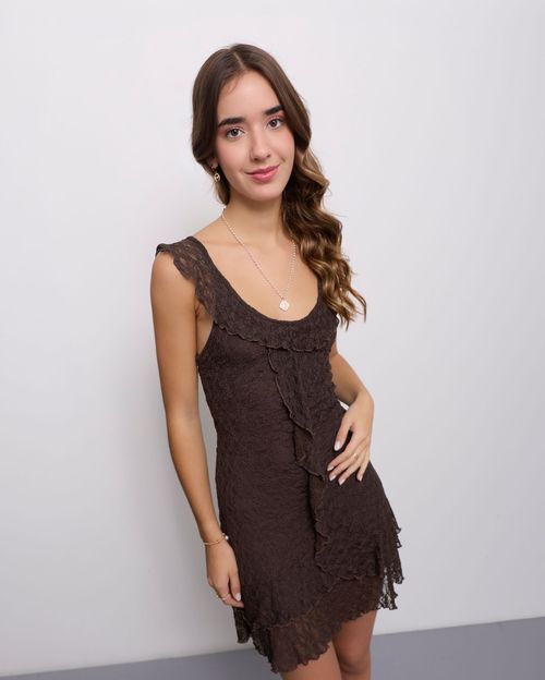 Vestido Mujer Lara Marrón Claro