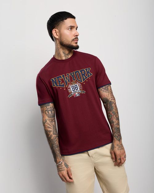 Polo Hombre Oliver Vino