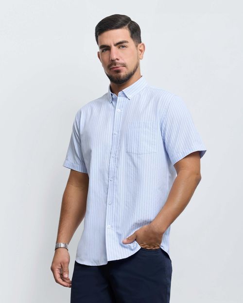 Camisa Hombre Ruben Celeste Bell