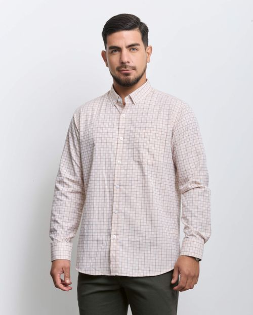 Camisa Hombre Piedro Crema Ivory