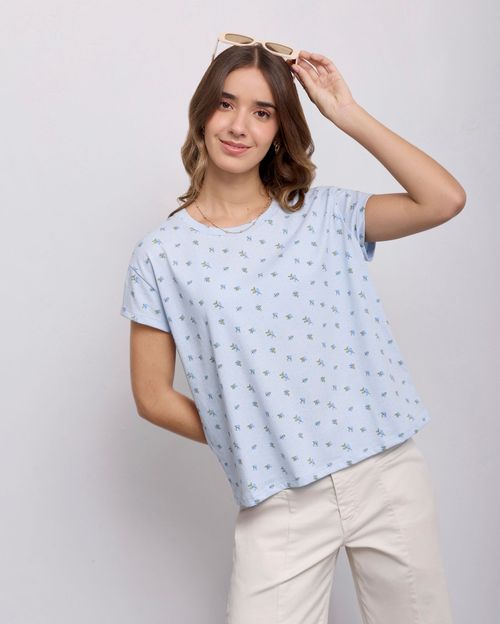 Polo Mujer Main D10 Celeste Agua