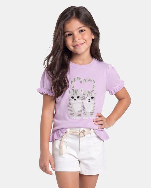 Polo Niña Irina Lila Violeta
