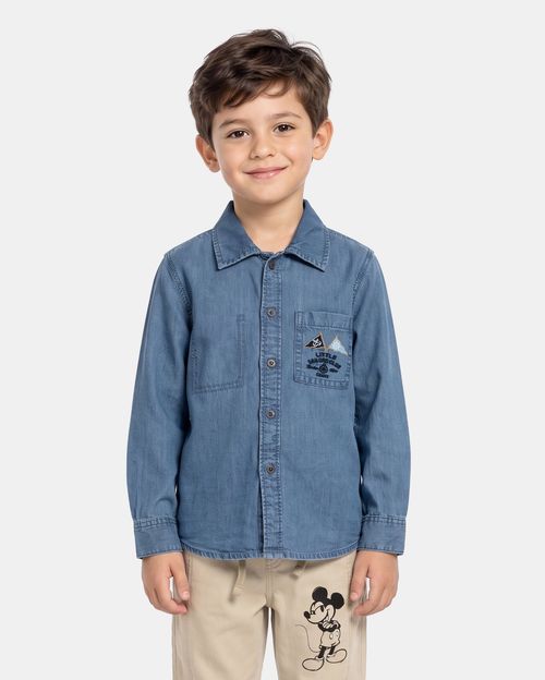 Camisa Niño Harry Medium Wash