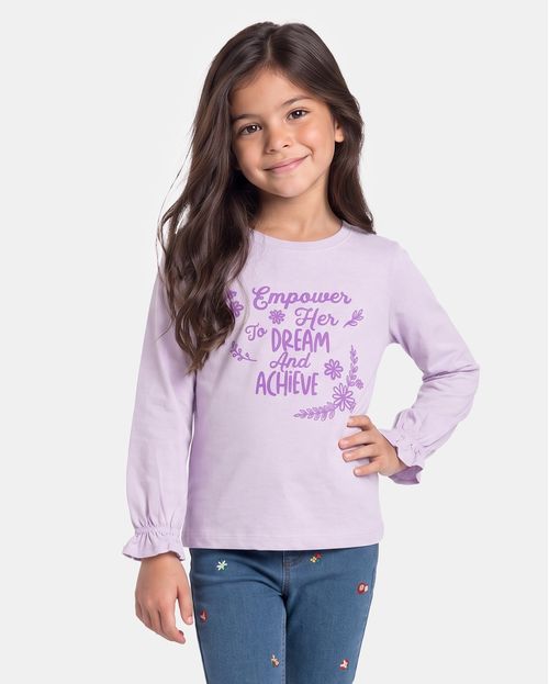 Polo Niña Mariamanda Lila Violeta