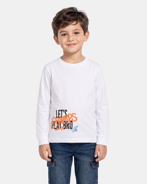 Polo Niño Boshe Blanco Optico
