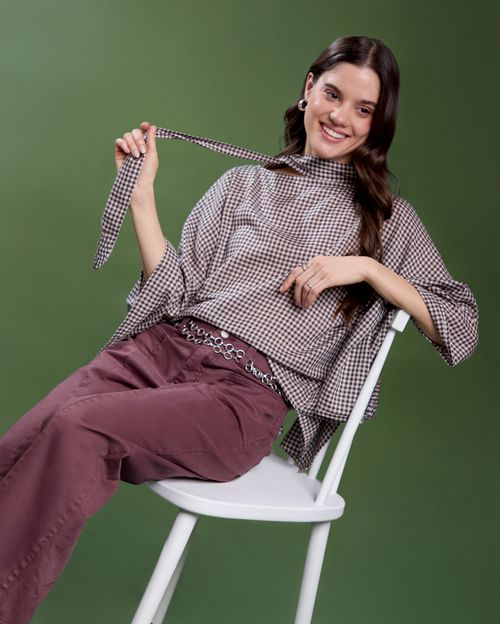 Blusa Mujer Mafer Marrón