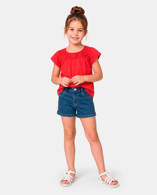 Polo Niña Ava Rojo Flama