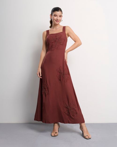 Vestido Mujer Terra Rojo
